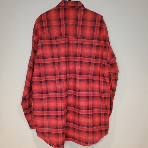 Roper Red Plaid Long Sleeve - Picture 7 of 8